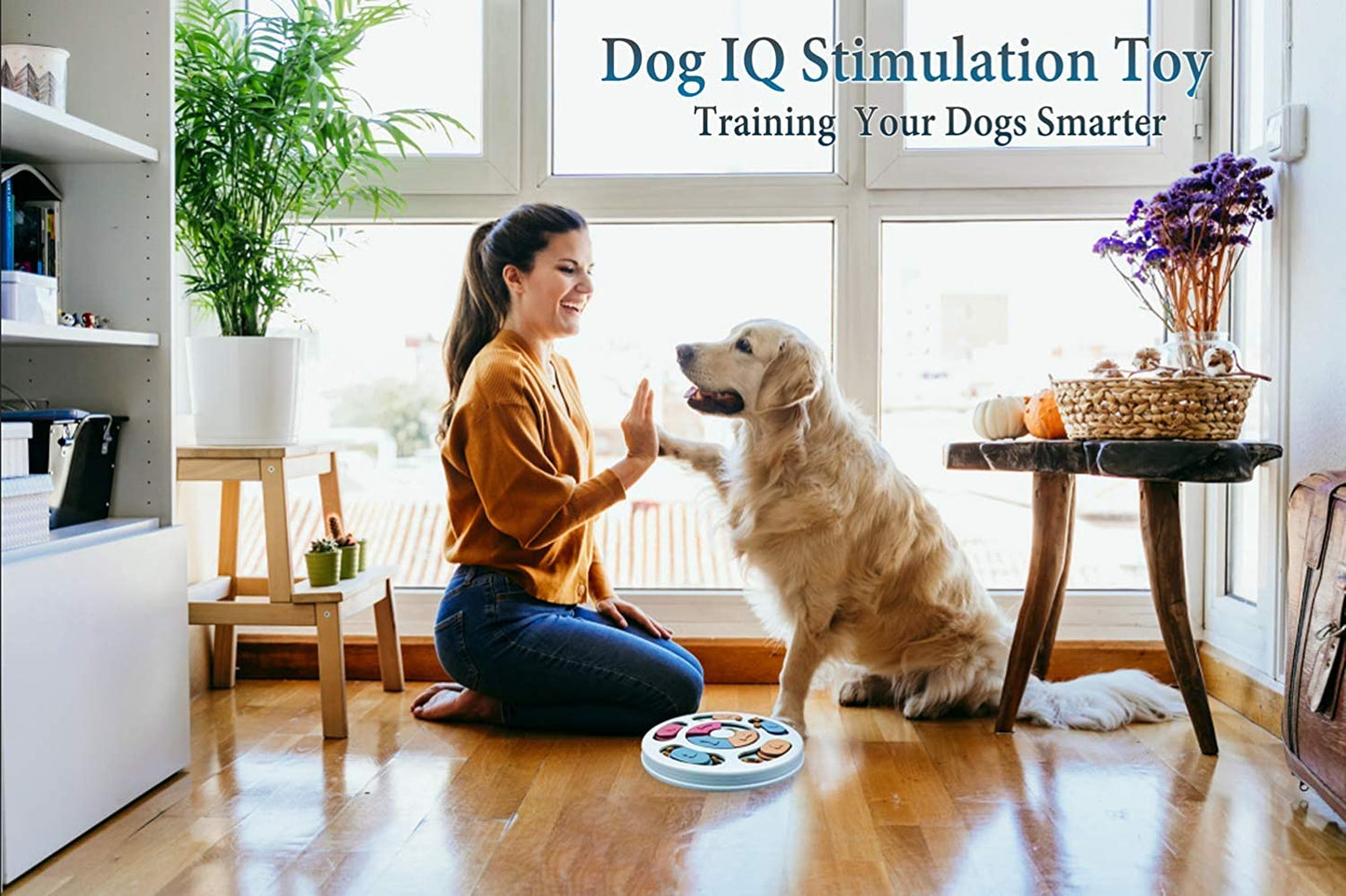 Interactive Dog Puzzle & Treat Dispenser Toy