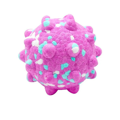 Interactive Treat-Dispensing Dog Toy Ball – Spiky Dental Chew Ball