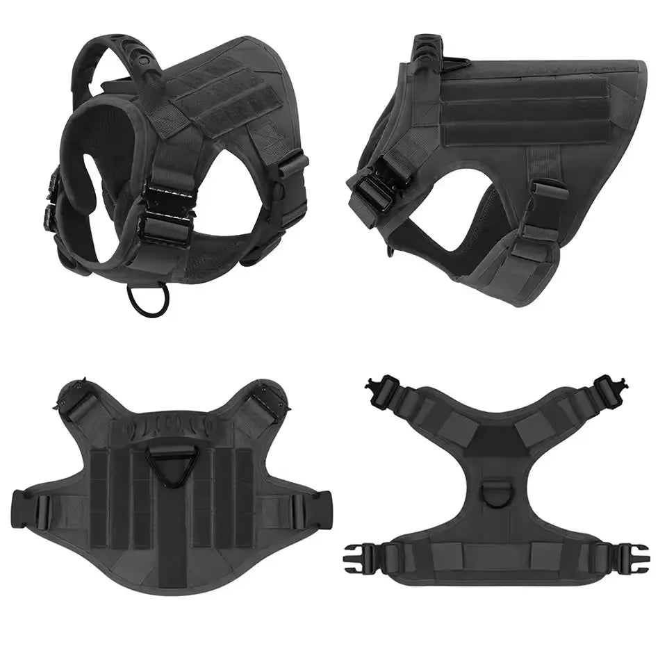 Heavy-Duty No-Pull Dog Harness – Adjustable Outdoor Safety Vest