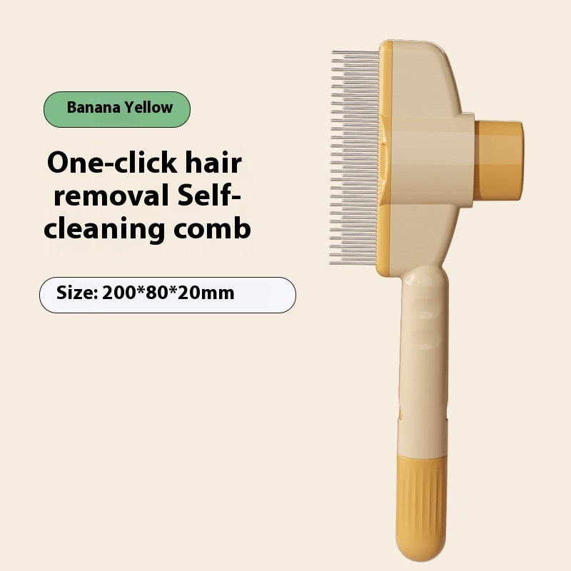 Self-Cleaning Flea & Grooming Comb with Release Button