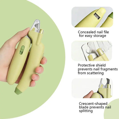 Kacoomi Electric Pet Nail Clipper with LED Light – Professional Rechargeable Nail Grinder for Dogs & Cats