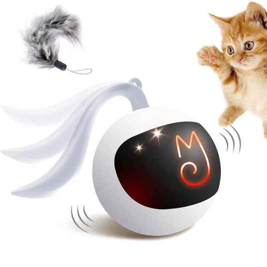 Interactive Automatic Moving Ball Cat Toy (USB Rechargeable)