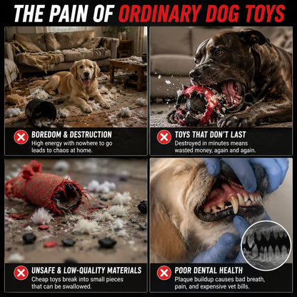 Interactive Treat-Dispensing Dog Toy Ball – Spiky Dental Chew Ball