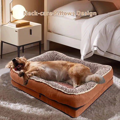 Orthopedic Egg-Crate Foam Dog Sofa Bed