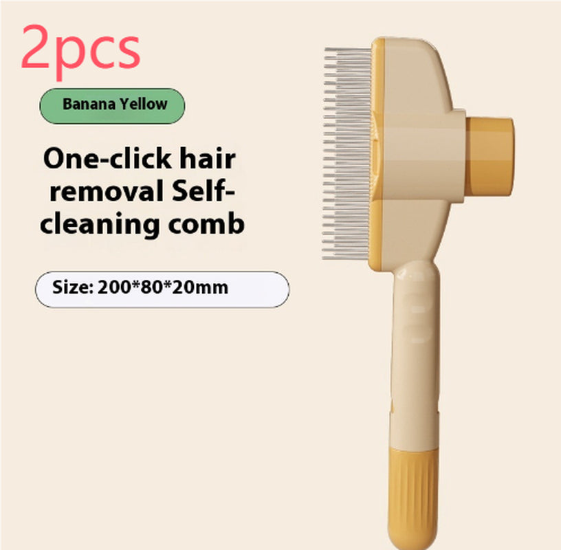 Self-Cleaning Flea & Grooming Comb with Release Button