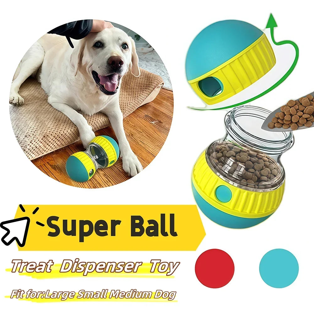 Interactive Slow Feeder Treat Dispenser Ball