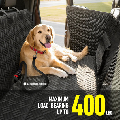 Hard Bottom Dog Car Seat Cover – Heavy Duty Back Seat Extender
