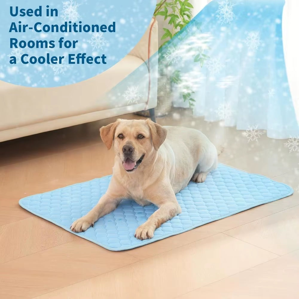 Cool Ice Silk Moisture-Proof Pet Cooling Mat