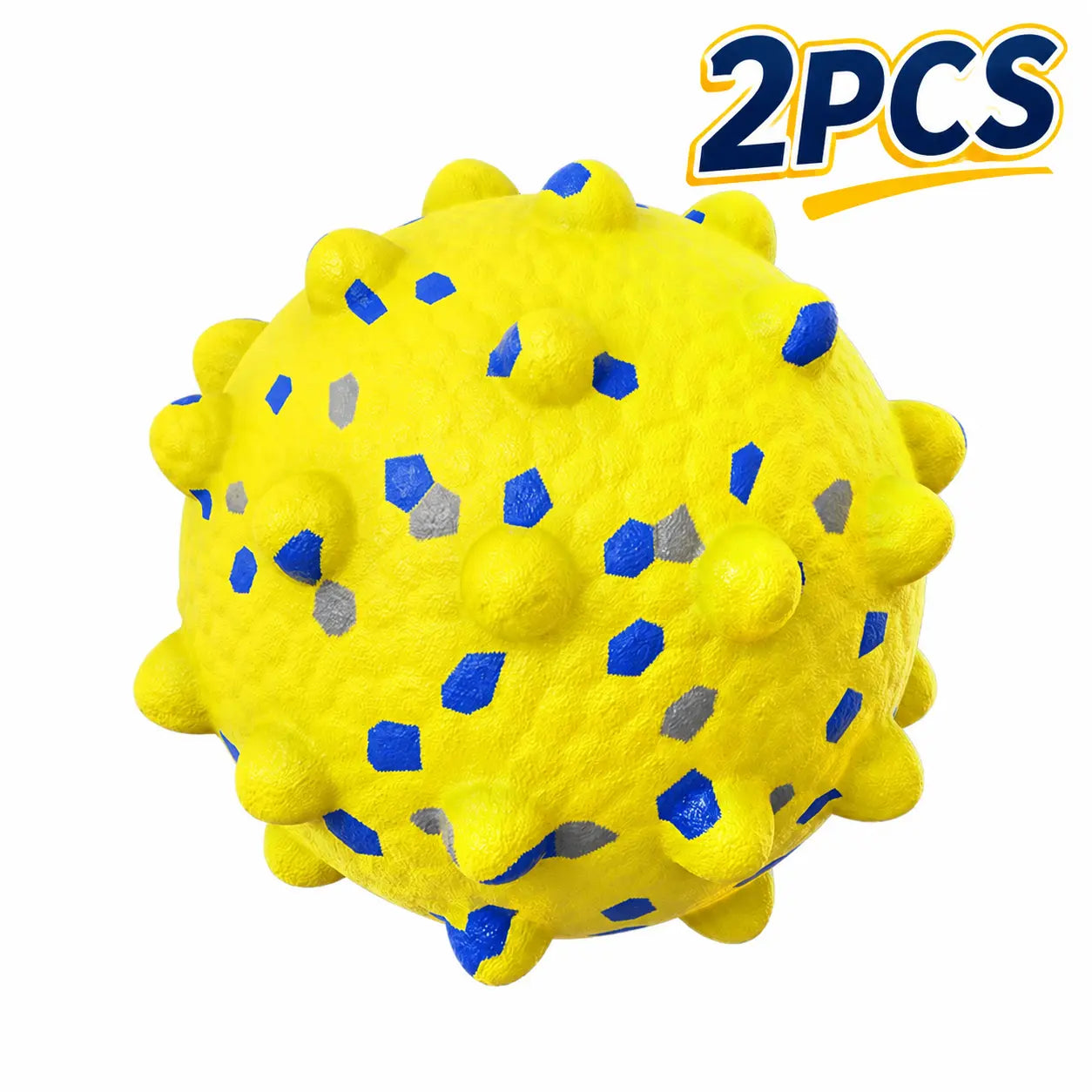 Interactive Treat-Dispensing Dog Toy Ball – Spiky Dental Chew Ball