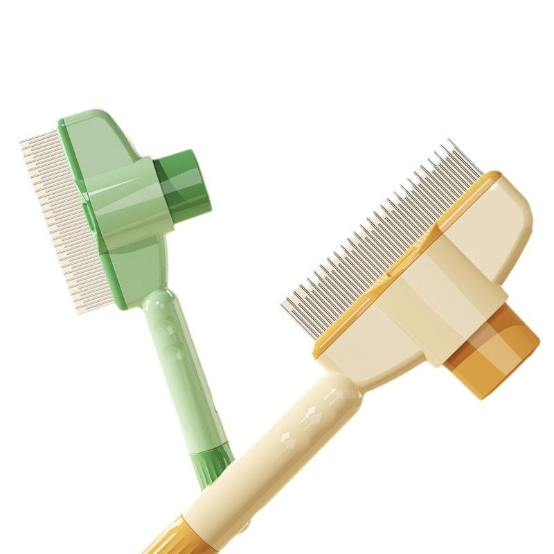 Self-Cleaning Flea & Grooming Comb with Release Button