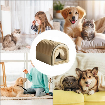Cozy Portable Indoor Dog House – Washable Fabric Shelter