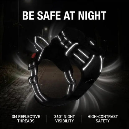 Heavy-Duty No-Pull Reflective Dog Harness Set