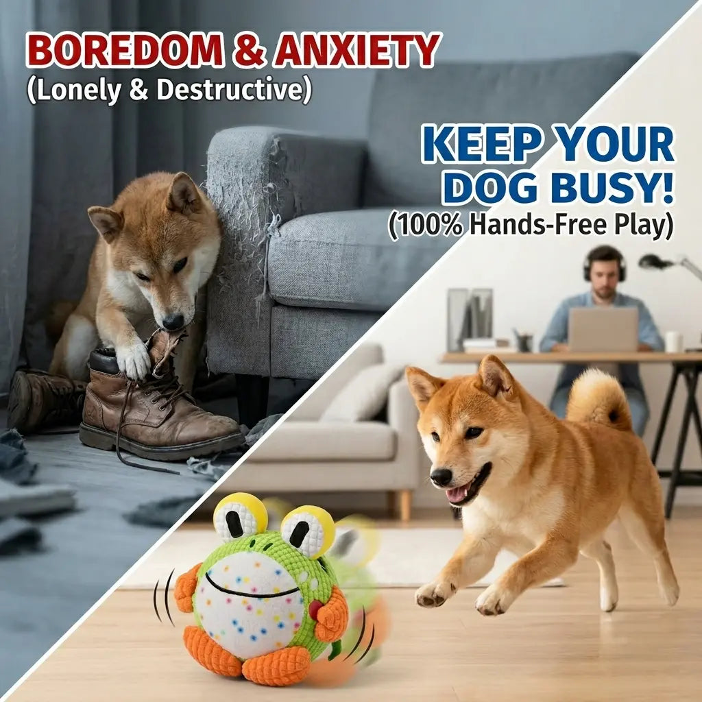 Interactive Self-Moving Dog Toy Ball with Music & Sounds