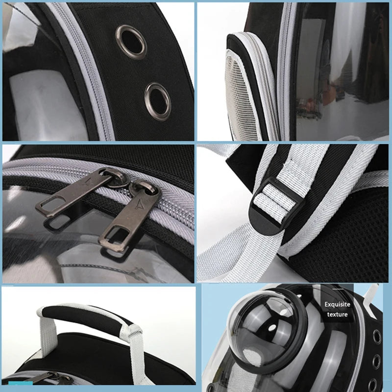 Transparent Breathable Pet Backpack Carrier