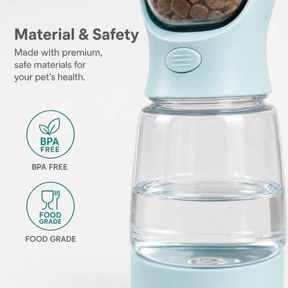 3-in-1 Portable Dog, Water Bottle & Food Container