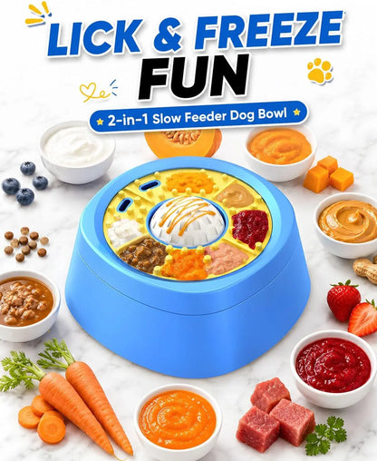 Picky Zoom Slow Feeder & Enrichment Bowl for Wet & Dry Food