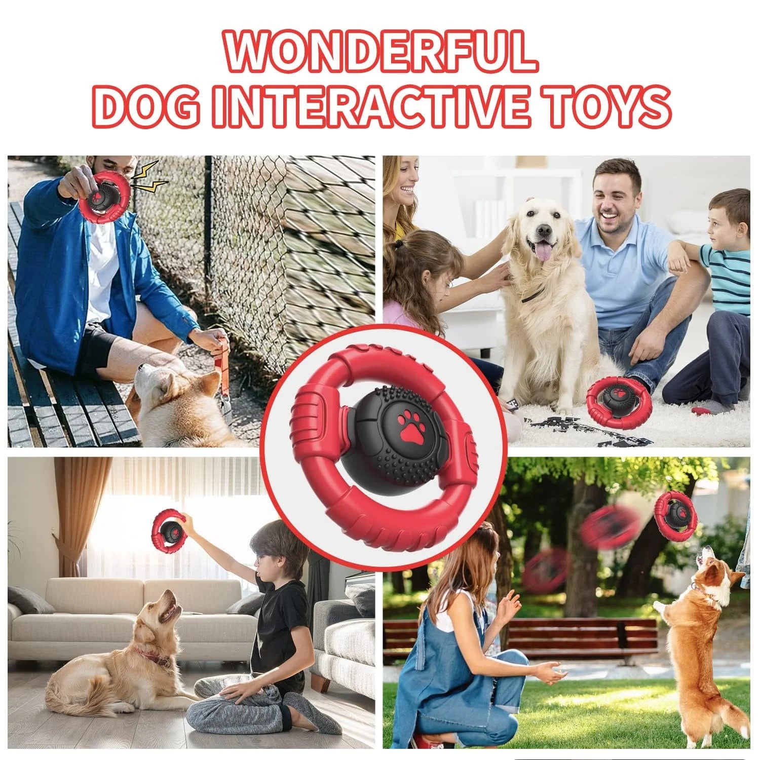Extra Durable Squeaky Chew Toy for Aggressive Chewers