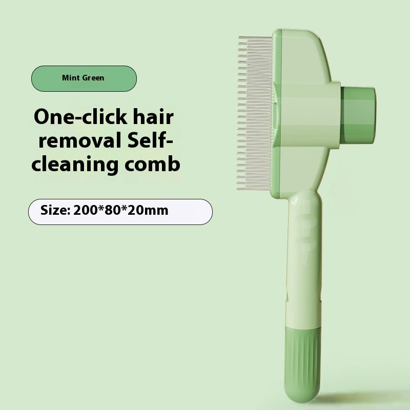 Self-Cleaning Flea & Grooming Comb with Release Button