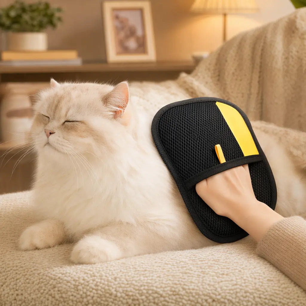 Reusable Electrostatic Pet Grooming & Hair Remover Glove