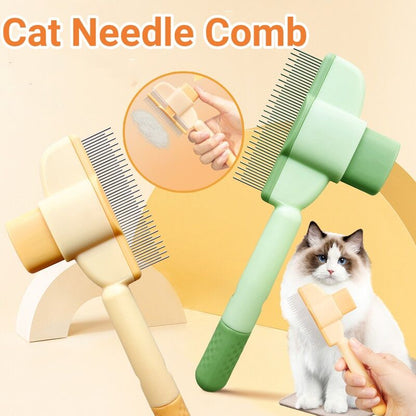 Self-Cleaning Flea & Grooming Comb with Release Button