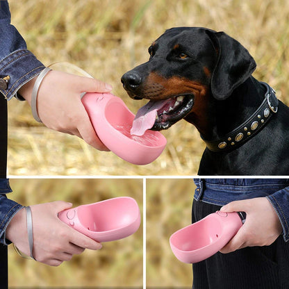 Portable Dog Water Bottle & Outdoor Travel Feeder