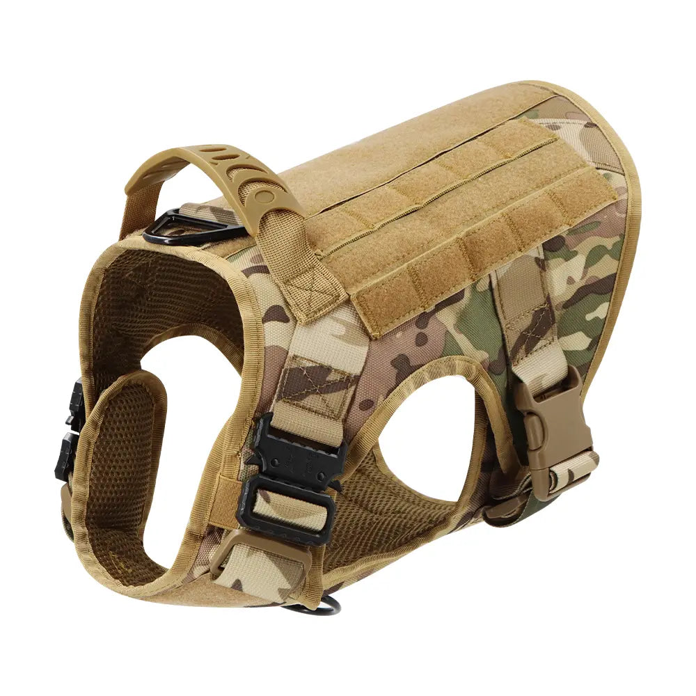 Heavy-Duty No-Pull Dog Harness – Adjustable Outdoor Safety Vest