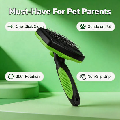 Professional De-Shedding & Grooming Brush for Dogs & Cats