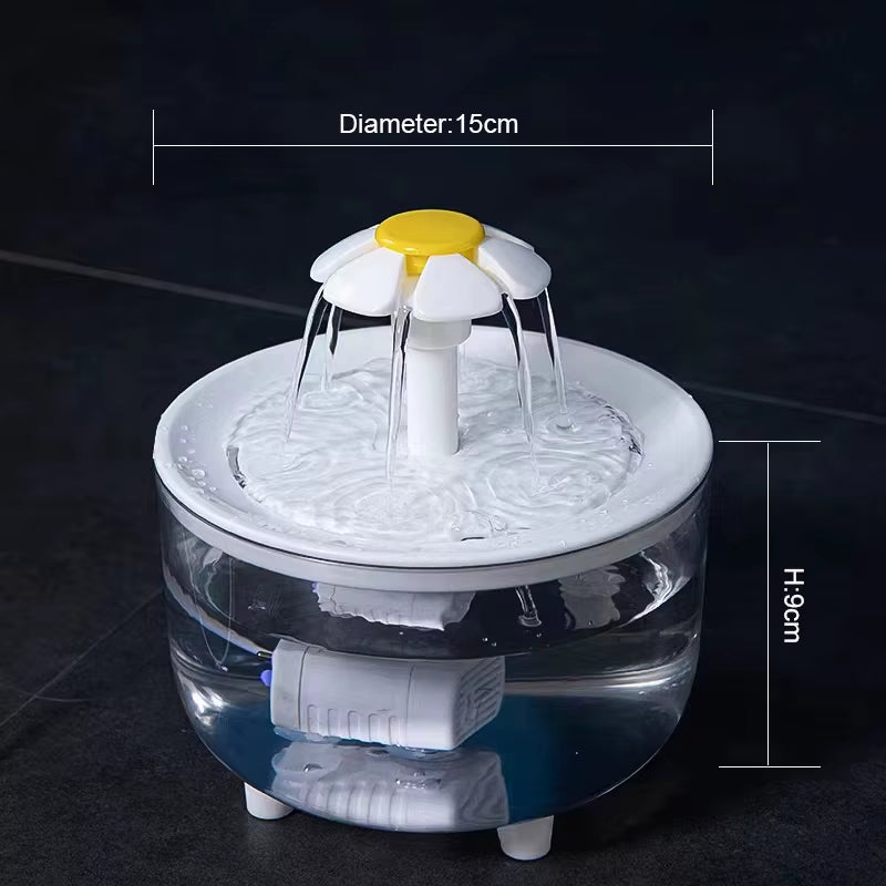 Electric Automatic Filter Pet Water Fountain (1200ml)