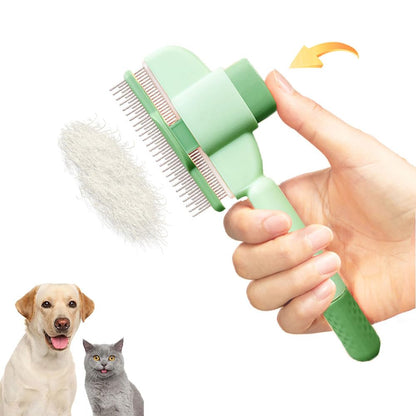 Self-Cleaning Flea & Grooming Comb with Release Button