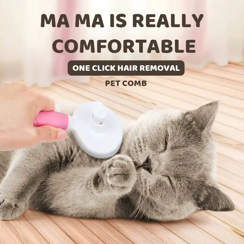 2-in-1 Cat & Dog Hair Remover Brush for Long & Short Hair