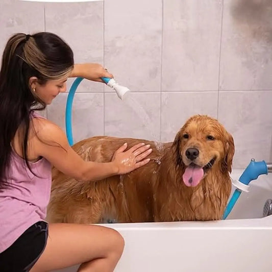 Slip-On Bathtub Faucet Sprayer & Hose for Pet Bathing
