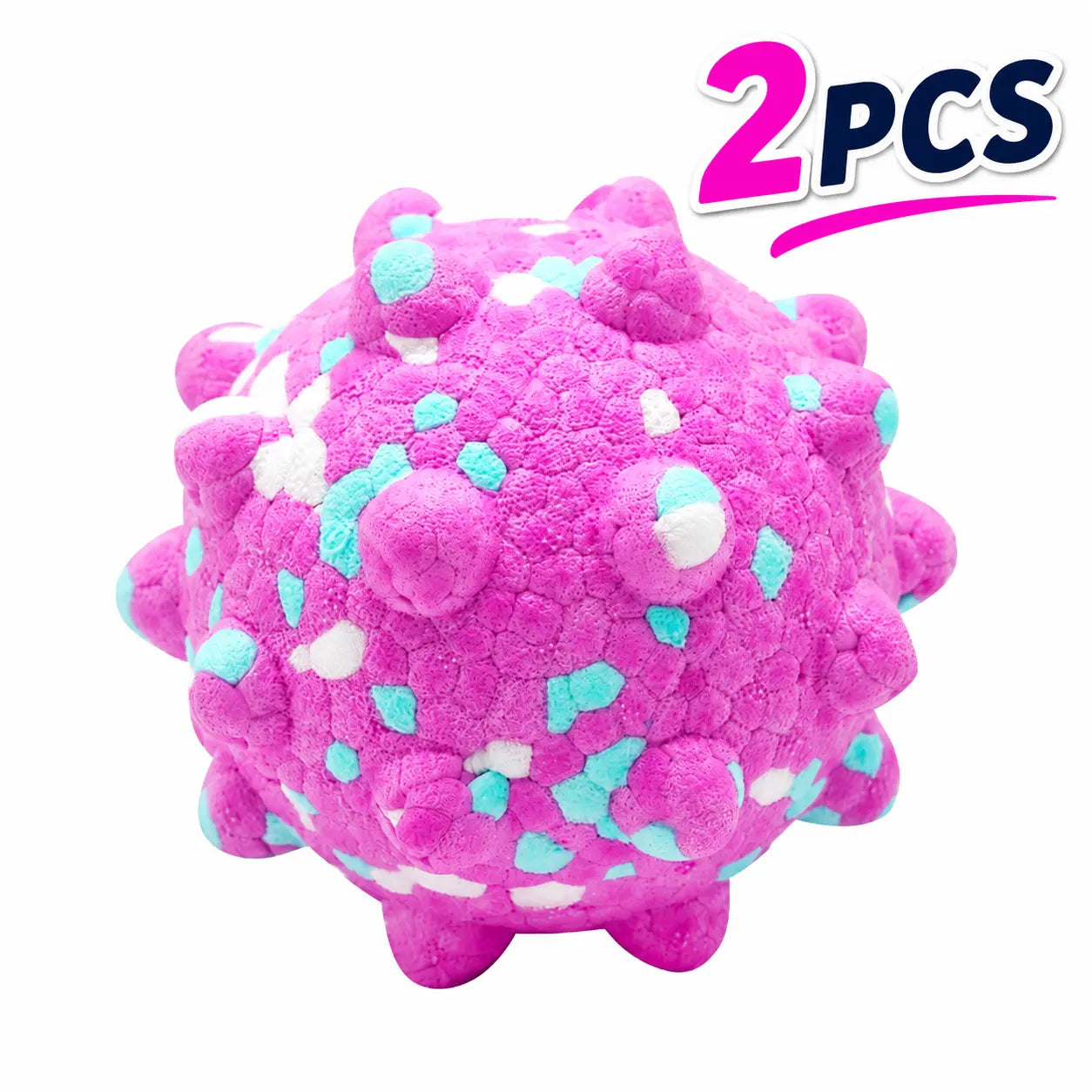 Interactive Treat-Dispensing Dog Toy Ball – Spiky Dental Chew Ball