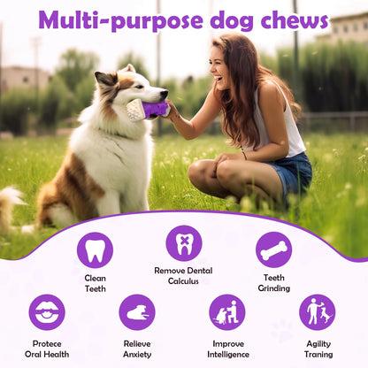 Interactive Purple Chew Toy for Aggressive Chewers