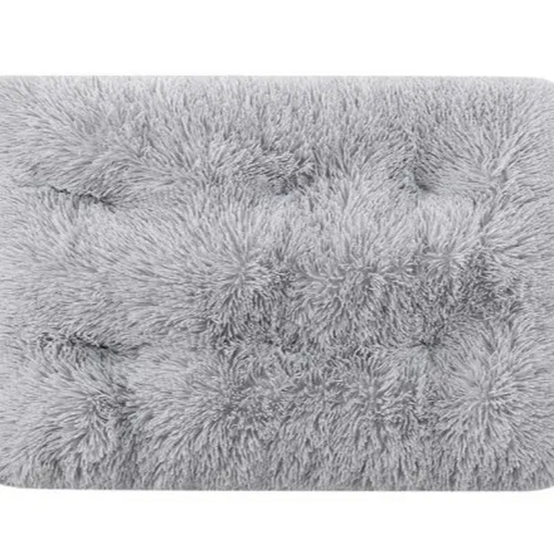 Ultra-Soft Faux Fur Pet Bed – Non-Slip Orthopedic Sleeping Pad