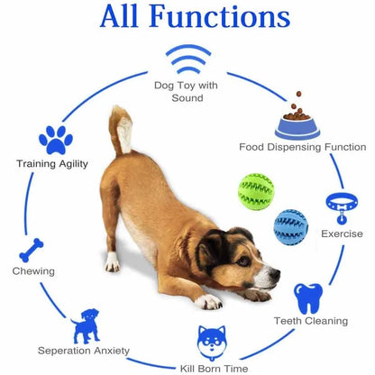 Natural Rubber Tooth Cleaning Treat Ball