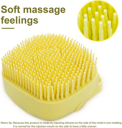 2-in-1 Silicone Pet Bath Brush & Shampoo Dispenser