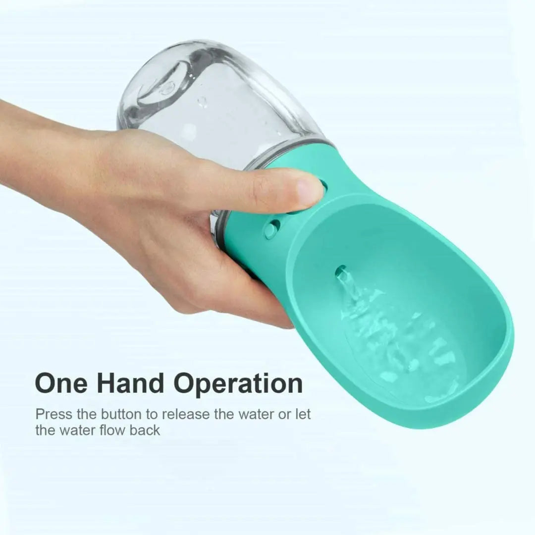 Portable Dog Water Bottle & Outdoor Travel Feeder