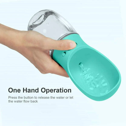 Portable Dog Water Bottle & Outdoor Travel Feeder