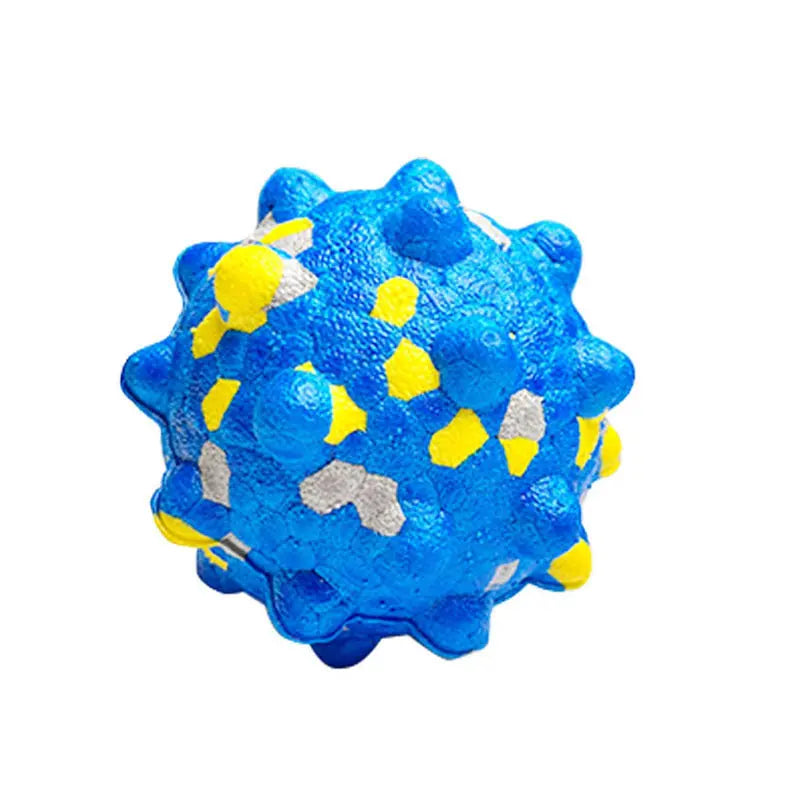 Interactive Treat-Dispensing Dog Toy Ball – Spiky Dental Chew Ball