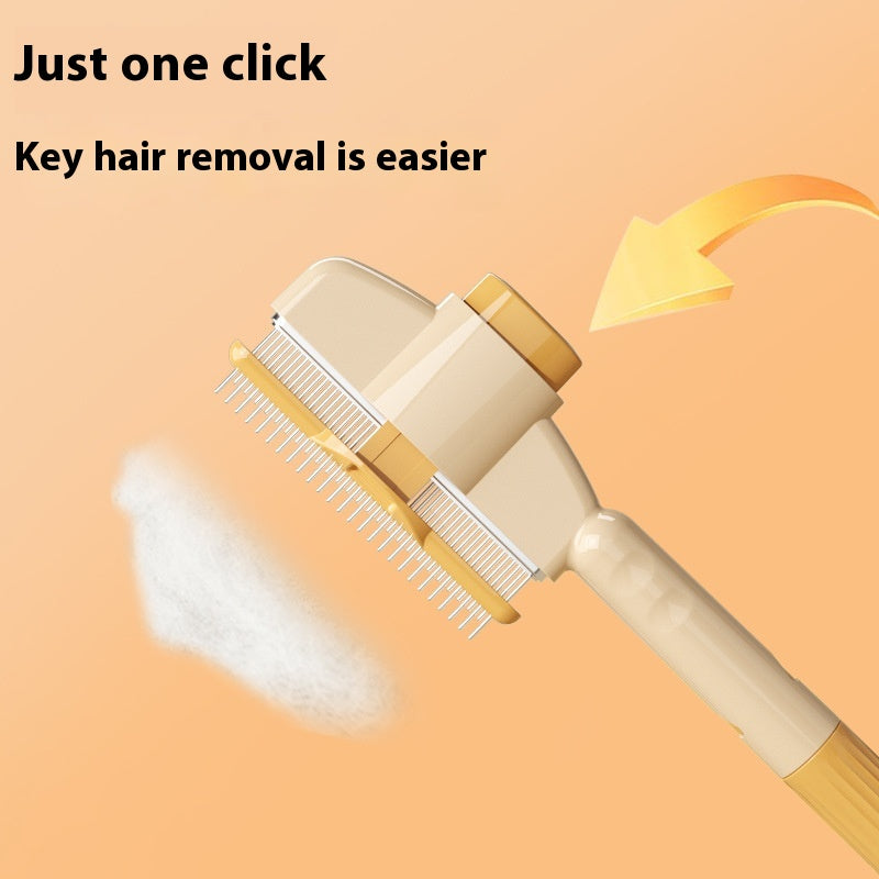 Self-Cleaning Flea & Grooming Comb with Release Button
