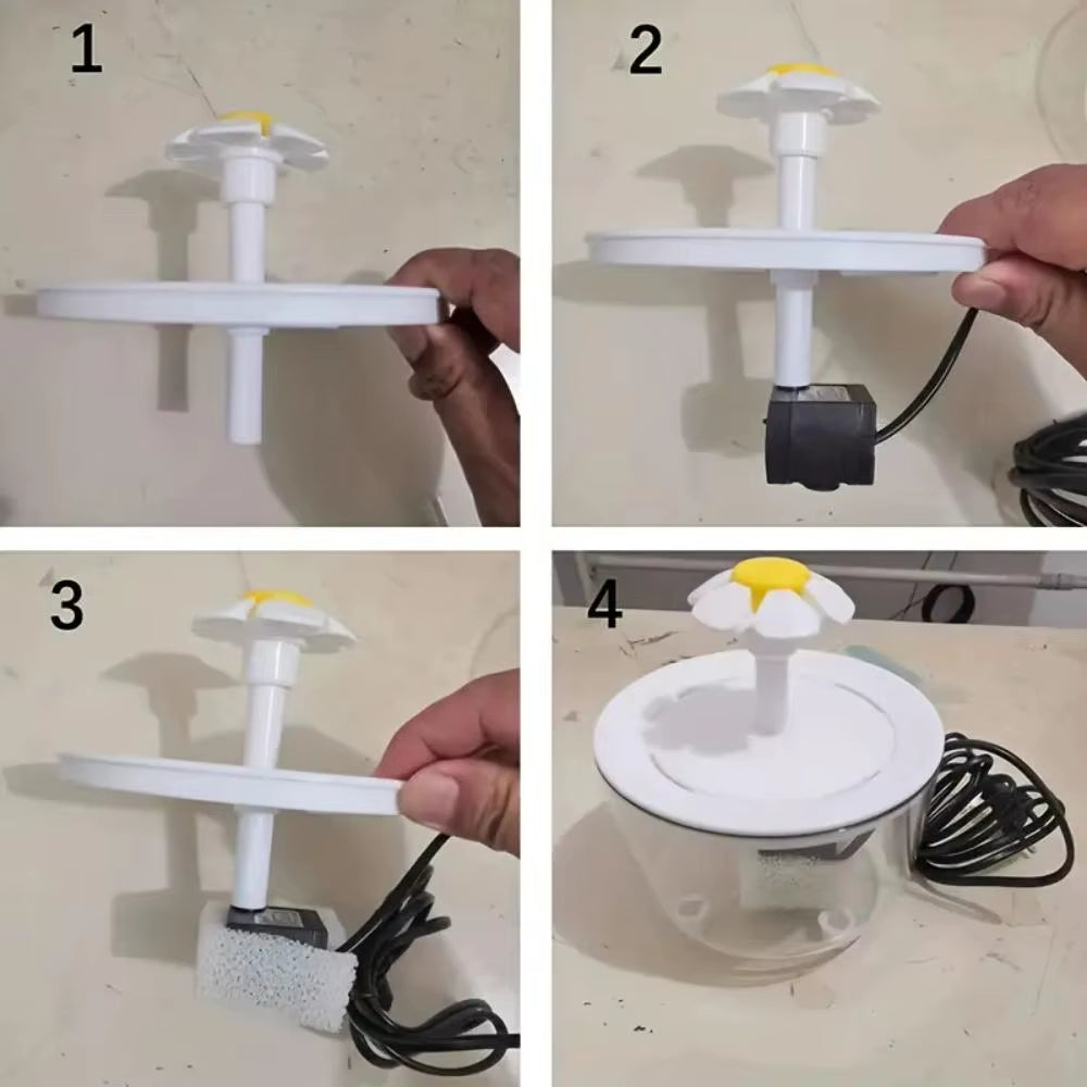 Electric Automatic Filter Pet Water Fountain (1200ml)