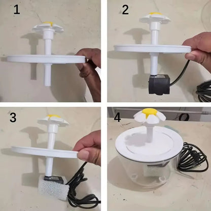 Electric Automatic Filter Pet Water Fountain (1200ml)
