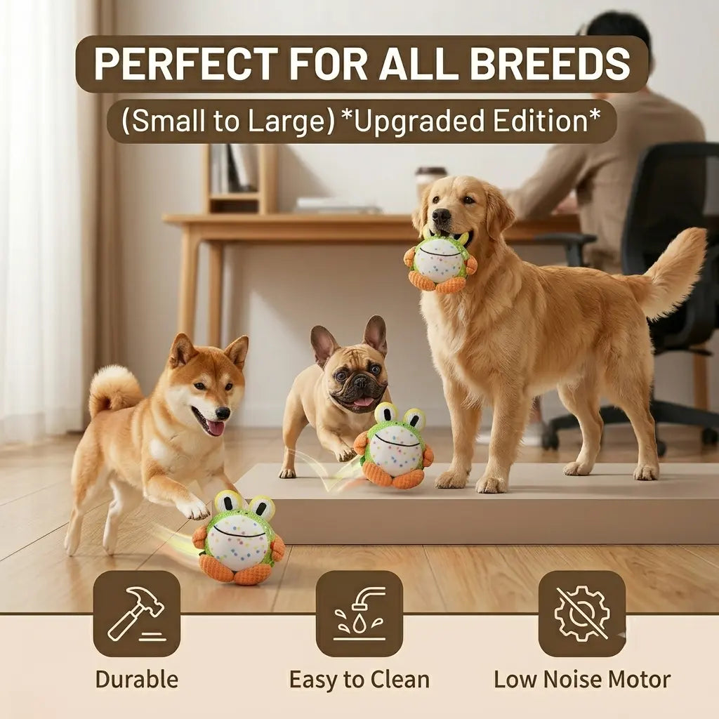Interactive Self-Moving Dog Toy Ball with Music & Sounds
