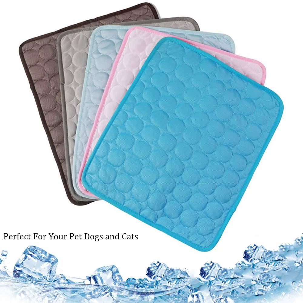 Cool Ice Silk Moisture-Proof Pet Cooling Mat