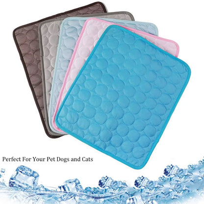 Cool Ice Silk Moisture-Proof Pet Cooling Mat