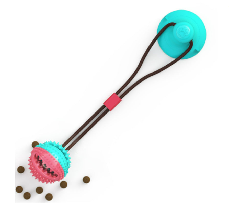 Suction Cup Tug Toy with Dental Cleaning Ball
