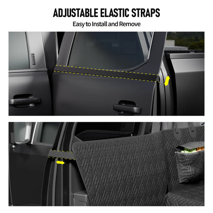Hard Bottom Dog Car Seat Cover – Heavy Duty Back Seat Extender