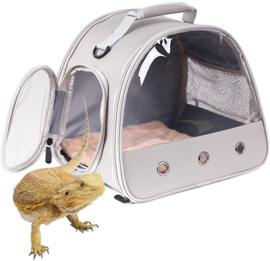 Small Animal Travel Carrier for Bearded Dragons & Lizards
