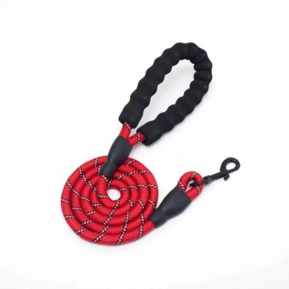 Reflective Nylon Round Walking Leash for Dogs