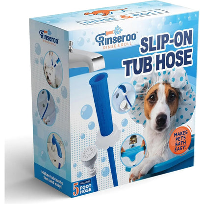 Slip-On Bathtub Faucet Sprayer & Hose for Pet Bathing